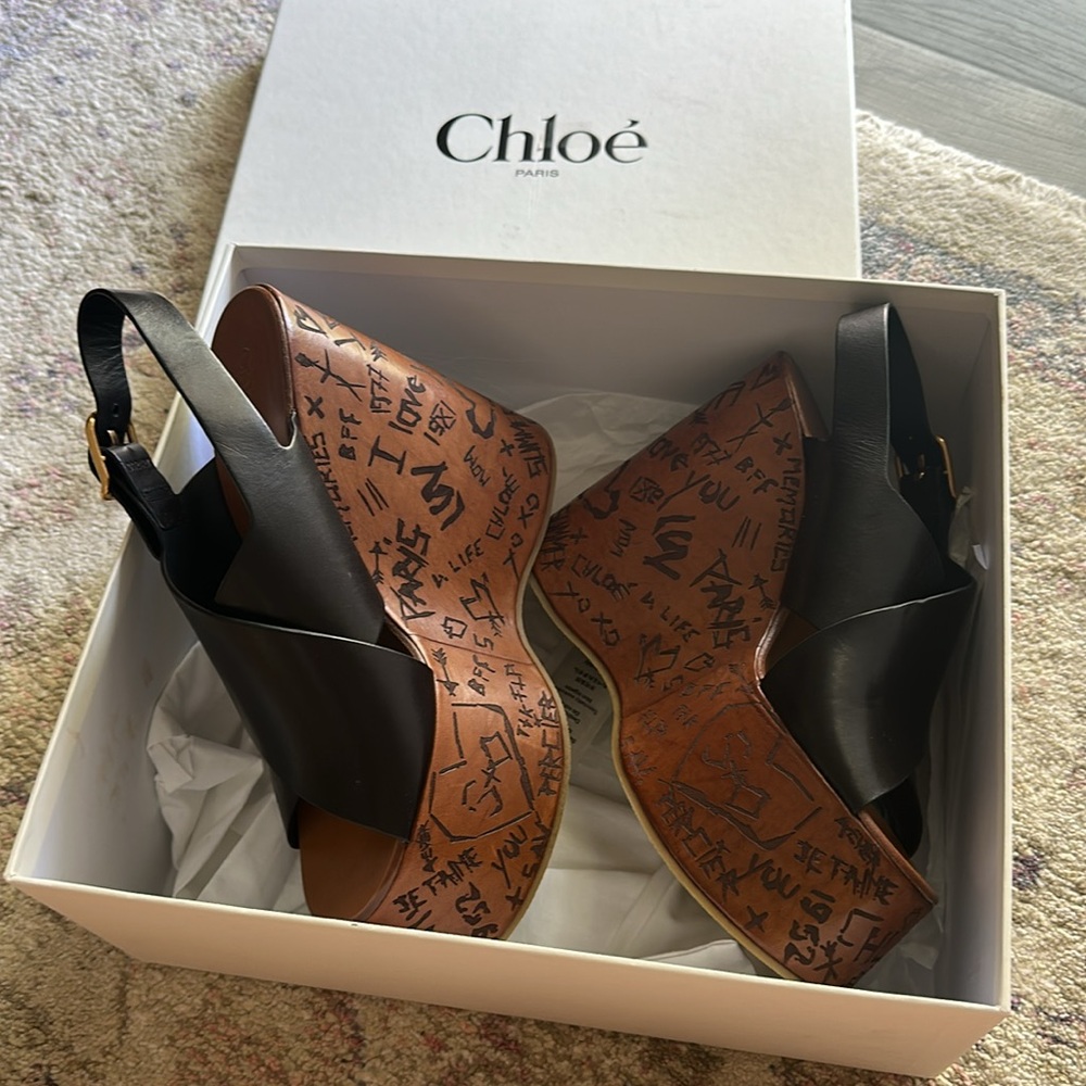 ✨ NIB CHLOE Maxime wedges - Picture 10 of 13